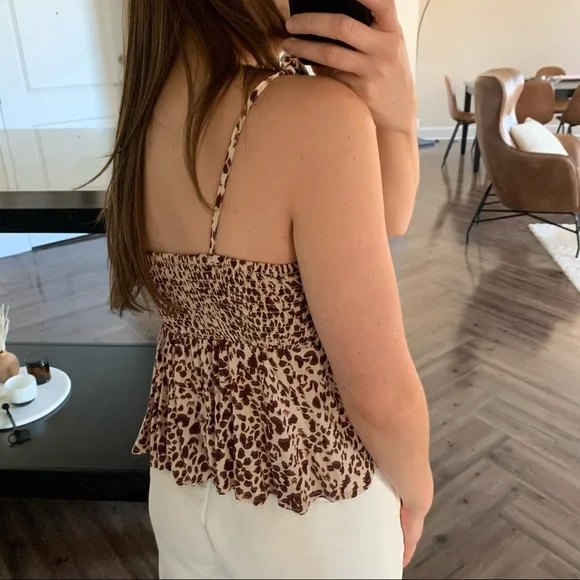 Cheetah Print Cotton Candy LA tank top - Picture 3 of 6